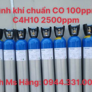 Bình khí chuẩn CO 100ppm C4H10 2500ppm 5 Bình khí chuẩn CO 100ppm C4H10 2500ppm