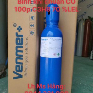 Bình khí chuẩn CO 100ppm C3H8 70% LEL