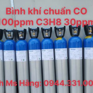 Bình khí chuẩn CO 100ppm C3H8 30ppm 4 Bình khí chuẩn CO 100ppm C3H8 30ppm