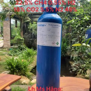 Bình khí chuẩn CO 25.5% CH4 0.55% H2 18% CO2 5.5% N2 49% 5 Bình khí chuẩn CO 25.5% CH4 0.55% H2 18% CO2 5.5% N2 49%