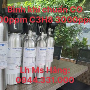 Bình khí chuẩn CO 100ppm C3H8 3000ppm 4 Bình khí chuẩn CO 100ppm C3H8 3000ppm