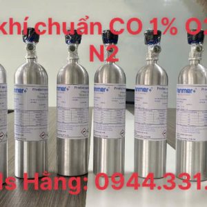 Bình khí chuẩn CO 1% O2 10% N2 5 Bình khí chuẩn CO 1% O2 10% N2