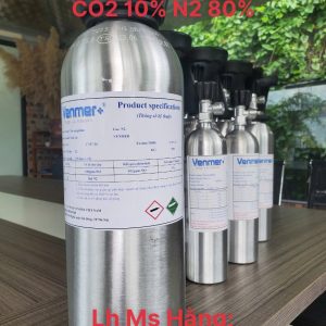 Bình khí chuẩn H2 10% CO2 10% N2 80%