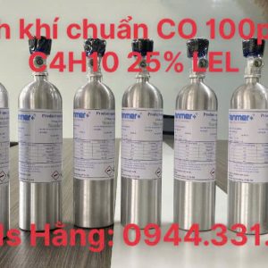 Bình khí chuẩn CO 100ppm C4H10 25% LEL