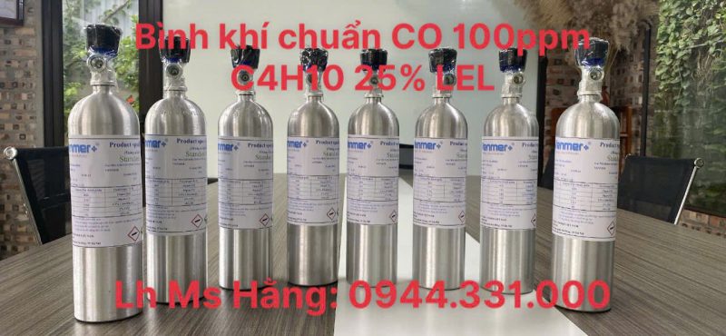 Bình khí chuẩn CO 100ppm C4H10 25% LEL