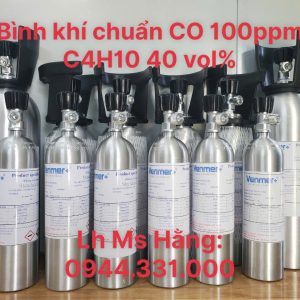 Bình khí chuẩn CO 100ppm C4H10 40 vol%
