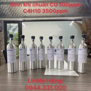 Bình khí chuẩn CO 100ppm C4H10 3500ppm