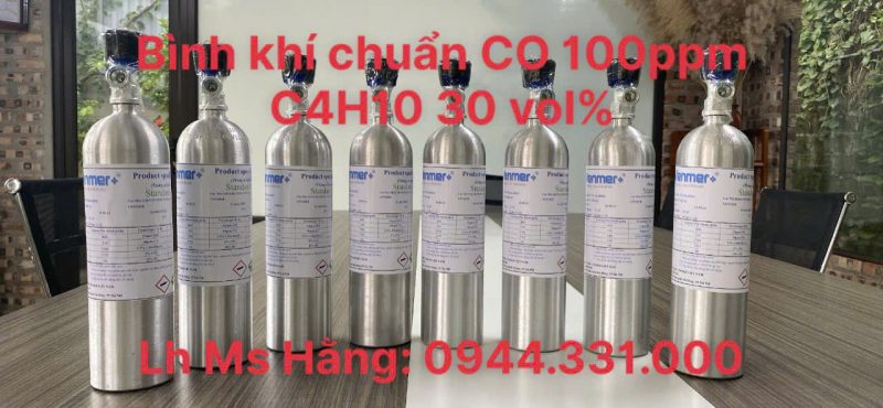 Bình khí chuẩn CO 100ppm C4H10 30 vol%