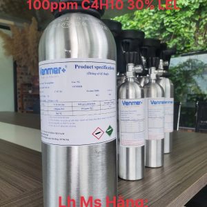 Bình khí chuẩn CO 100ppm C4H10 30% LEL