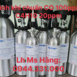 Bình khí chuẩn CO 100ppm C4H10 20ppm 5 Bình khí chuẩn CO 100ppm C4H10 20ppm