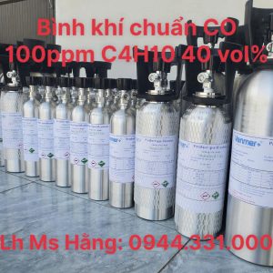 Bình khí chuẩn CO 100ppm C4H10 40 vol%