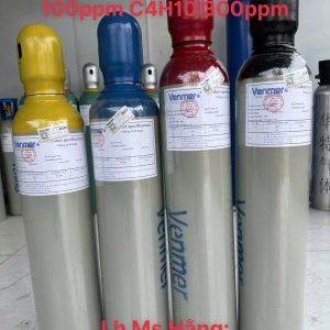 Bình khí chuẩn CO 100ppm C4H10 300ppm