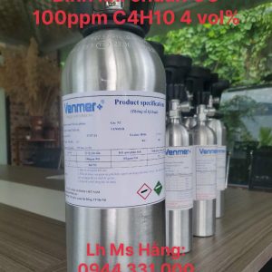 Bình khí chuẩn CO 100ppm C4H10 4 vol%