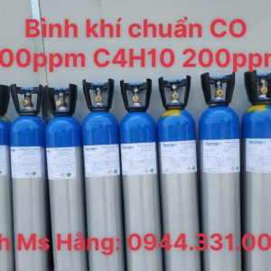 Bình khí chuẩn CO 100ppm C4H10 200ppm