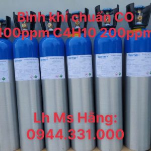 Bình khí chuẩn CO 100ppm C4H10 200ppm 5 Bình khí chuẩn CO 100ppm C4H10 200ppm