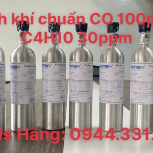 Bình khí chuẩn CO 100ppm C4H10 30ppm