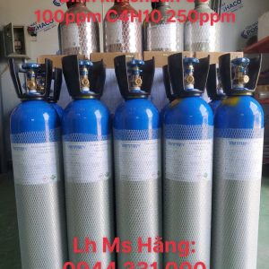 Bình khí chuẩn CO 100ppm C4H10 250ppm 4 Bình khí chuẩn CO 100ppm C4H10 250ppm