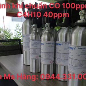 Bình khí chuẩn CO 100ppm C4H10 40ppm 5 Bình khí chuẩn CO 100ppm C4H10 40ppm