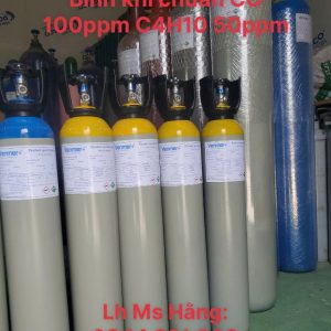 Bình khí chuẩn CO 100ppm C4H10 50ppm 5 Bình khí chuẩn CO 100ppm C4H10 50ppm