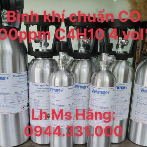 Bình khí chuẩn CO 100ppm C4H10 4 vol% 4 Bình khí chuẩn CO 100ppm C4H10 4 vol%