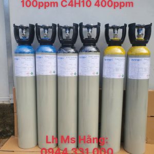 Bình khí chuẩn CO 100ppm C4H10 400ppm